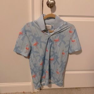 Goodfellow Flamingo Polo Tee